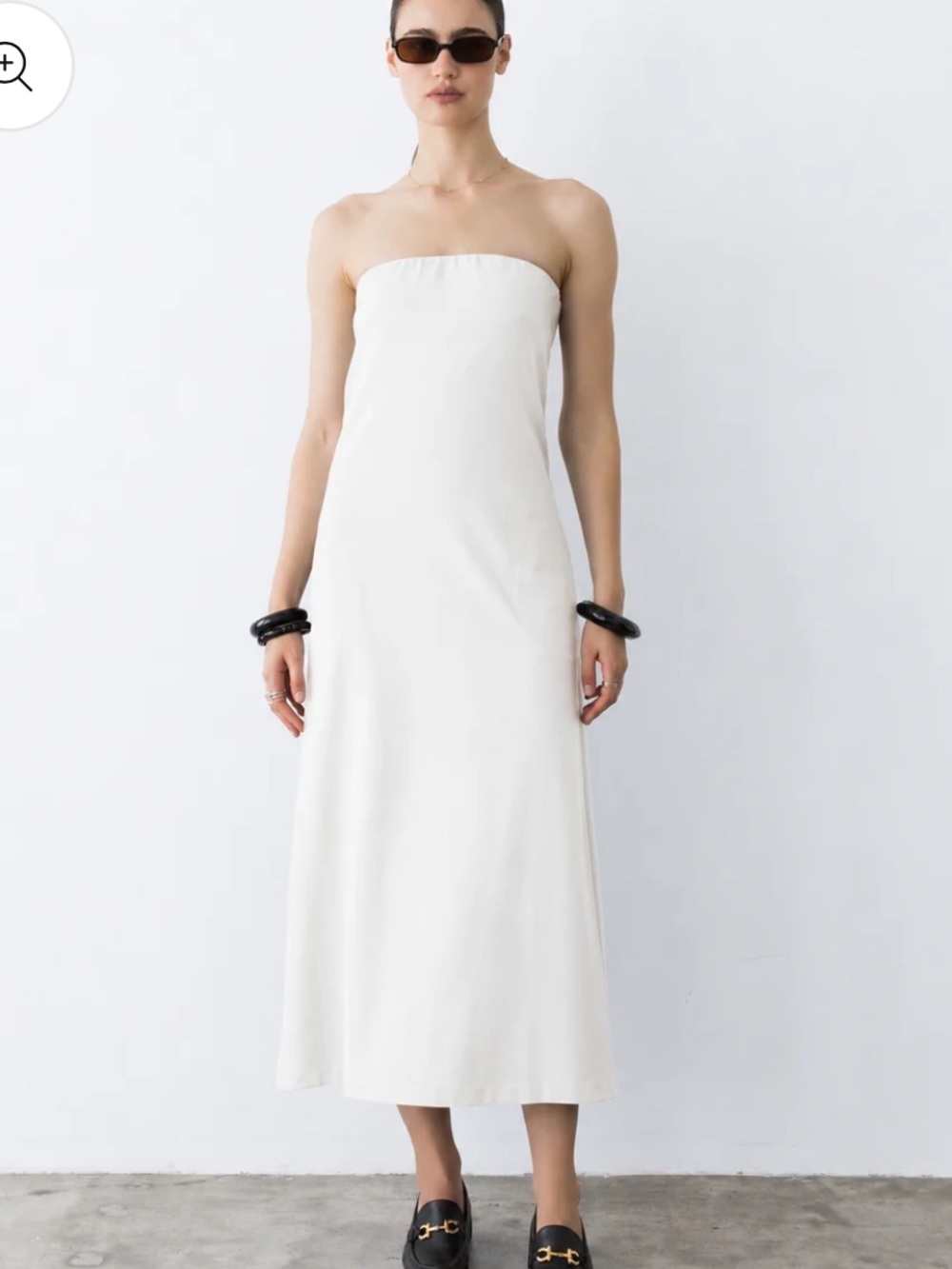 Ripley Rader White Women's Maxi Dress with Subtle Pocket Detail